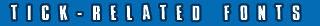 tick-related fonts